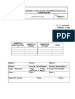 Preparación superficie compactadora