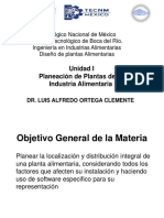 Unidad I. Planeación de Plantas Alimentarias