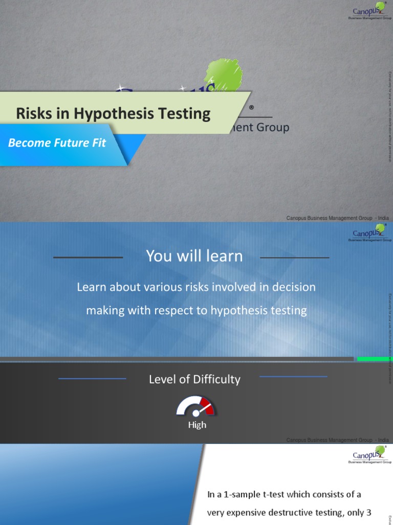 Hypothesis Sampling Pdf Type I And Type Ii Errors Evaluation Methods