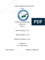 Reporte de Lectura III & IV - Presupuesto Empresarial