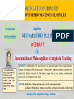 MEU Webinar 2 Incorporation of Metacognition Strategies in Teaching DT 23.12.22