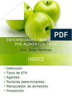 Enfermedades Transmitidas Por Alimentos "Eta": Dra. Nilda Martínez