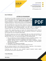 Sponsorship Letter PDF