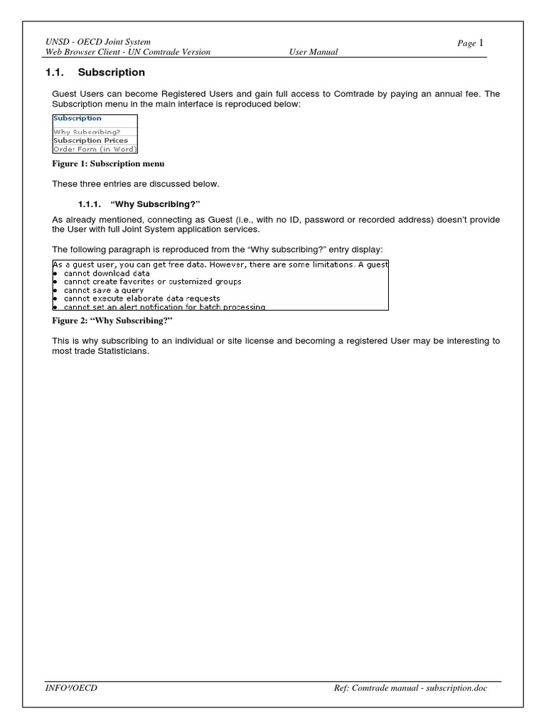 UN Comtrade User Manual Overview | PDF | World Wide Web | Internet & Web