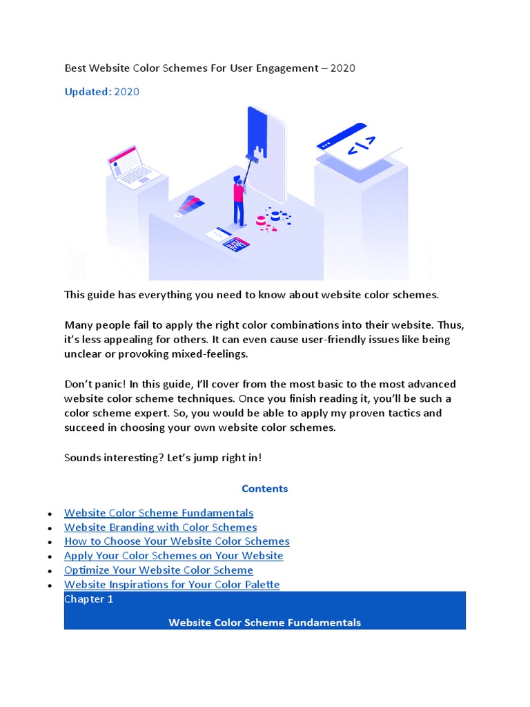 Snapshot of High Contrast Color Schemes For Landing Page Engagement