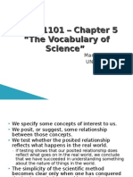 SOCY 1101 - Chapter 5 "The Vocabulary of Science"