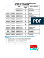 Class XII Board Date Sheet Updated
