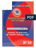 Derechos de Tramite Universitario