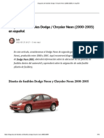 Diagrama de Fusibles Dodge - Chrysler Neon (2000-2005) en Español