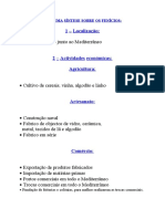 Esquema Síntese Sobre Os Fenícios