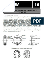 12-Yuvarlanma Elemanlı (Rulmanlı) Yataklar
