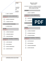 APSTA ELECTION Ballot