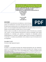 Reforzar O Disputar La Hegemonía de "Lo Masculino" A Partir Del Juego Y La Recreación Reflexiones A Partir de Una Propuesta Pedagógica