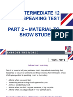 I12 Speaking Test - Task 2