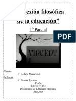 Educación filosófica reflexiva