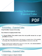 Forecasting Techniques - LC & EV