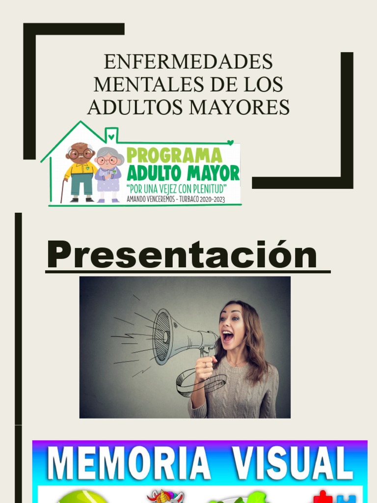 Enfermedades Mentales de Los Adultos Mayores | PDF | Vejez | Trastorno ...