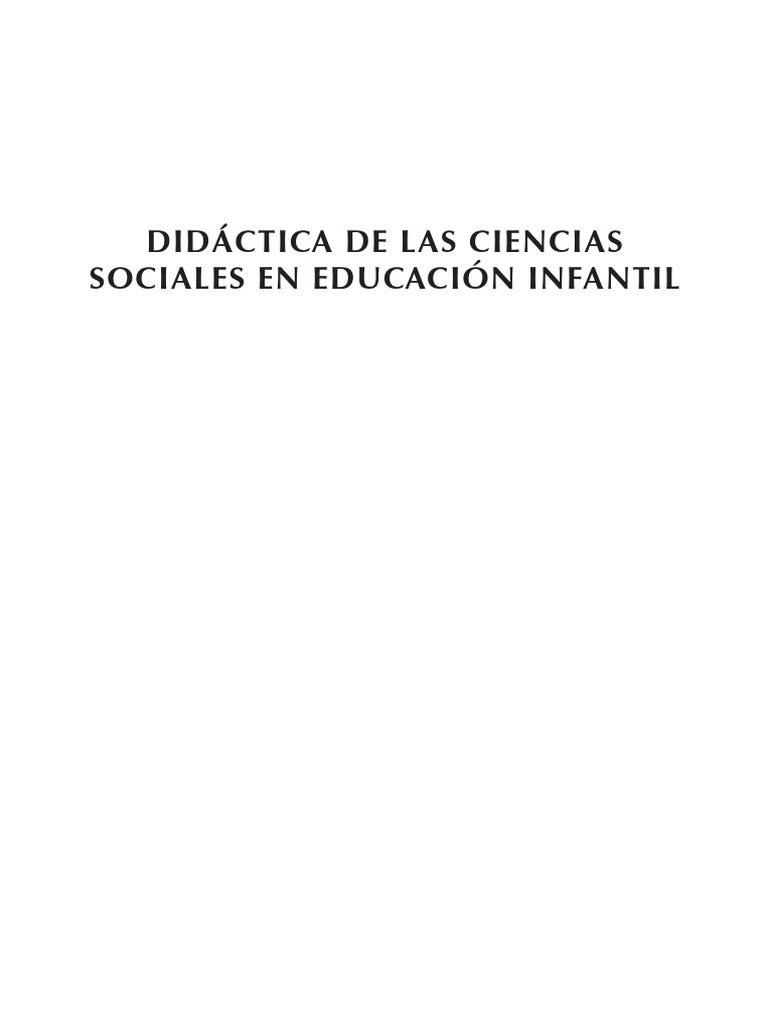 Didactica de Las Ciencias Sociales en Ed | PDF | Educación de la ...