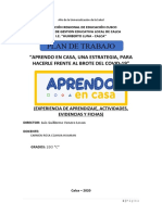 Experiencia de Aprendizaje de 2do Grado Tutoria Carmen H.L