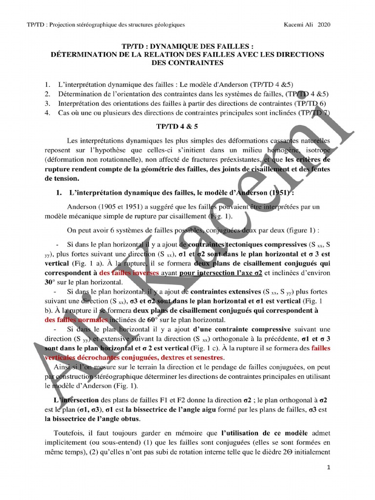 Dynamique Des Failles - TP | PDF