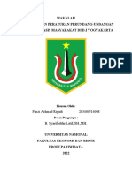 Kebijakan Dan Peraturan Perundang-Undangan Wisata Berbasis Masyarakat Di D.I Yogyakarta