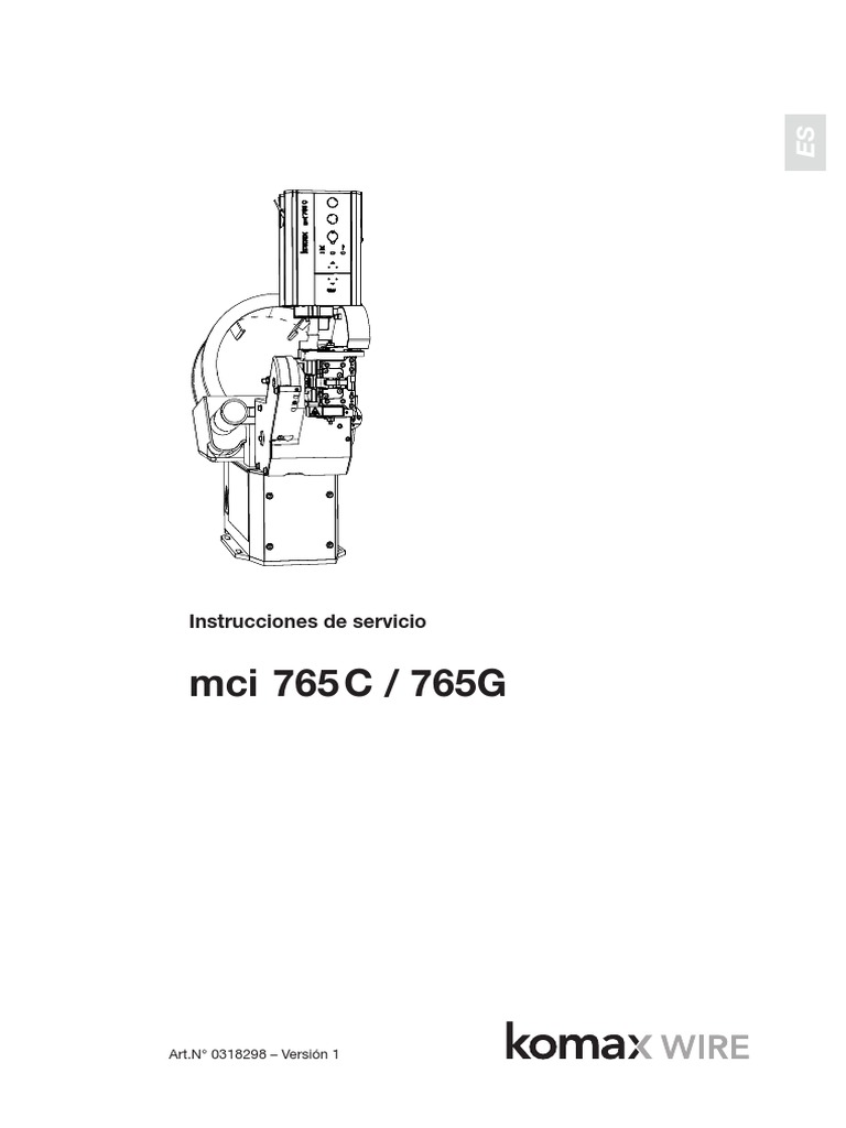 Mci 765 C / 765G: Instrucciones de Servicio | PDF | Ingenieria ...