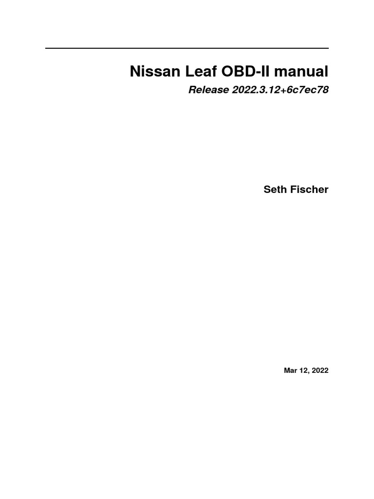 Leaf obd readthedocs io en latest download free pdf computer