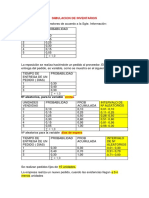 SIMULACION DE INVENTARIOS Mayo 2022