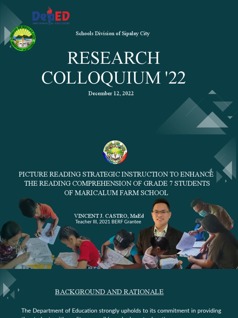 Research Colloquium | PDF | Reading Comprehension | English As A Second ...
