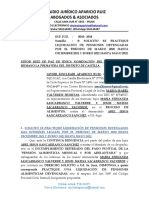 Escrito de Practica de Liquidacion - Periodo Enero 2020 - Julio 2021 - Exp #248-2011 - Juzgado de Paz No Letrado - Jericko Sanchez Adanaque