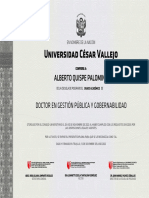 Universidad César Vallejo: Alberto Quispe Palomino