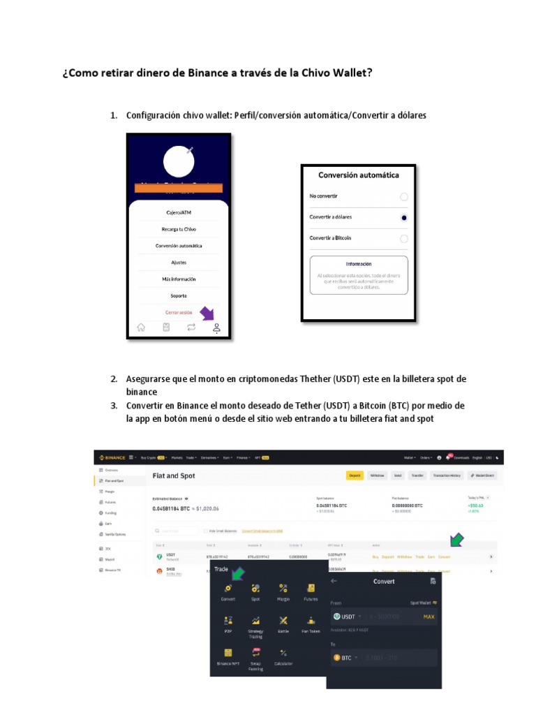 Como Retirar Dinero de Binance A Través de La Chivo Wallet | PDF | Finanzas  y dinero