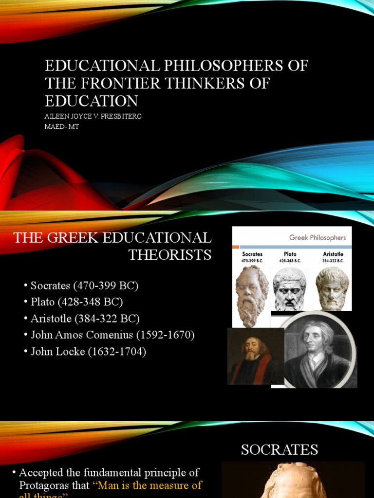 Educational Philosophers of The Frontier Thinkers of Education PDF