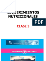 Clase 3 - Requerimientos Nutricionales