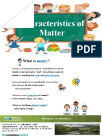 Characteristics of Matter