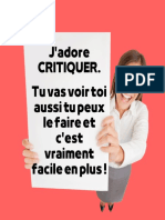 Critiquer Pour Devenir Influenceur