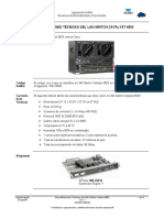 Especificaciones Tecnicas Del LAN Switch Catalyst 4503