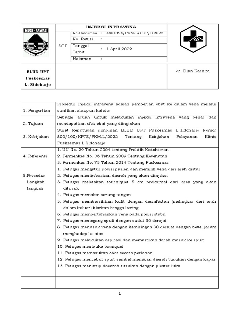 Injeksi Intravena | PDF