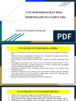 TUGAS DAN FUNGSI PERANGKAT DESA MENURUT PERMENDAGRI NO 6 TAHUN 2016