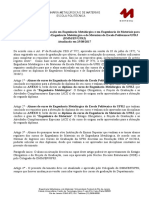 Normas para Obtenção de Diplomas de Engenharia Metalúrgica e de Engenharia de Materiais