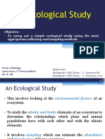 Biology - An Ecological Study