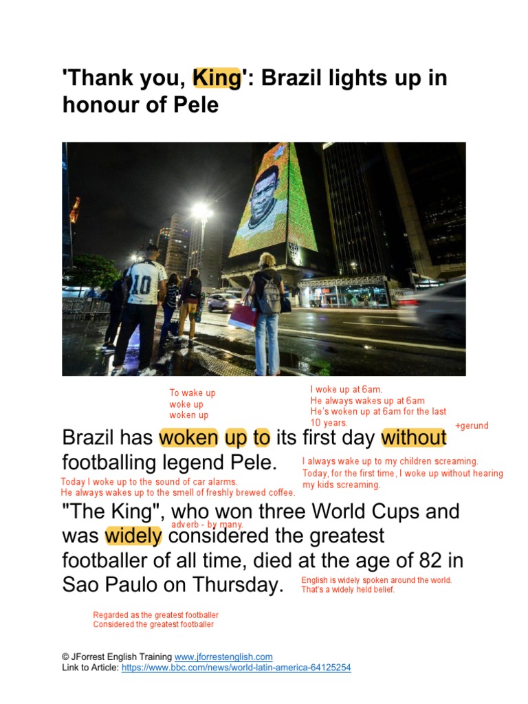 Pele Article Jforrest English Pdf English Language Human