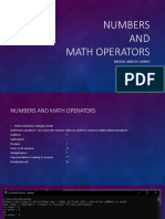 Math Operators - String InputL2