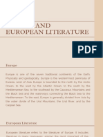 Europe and European Literature
