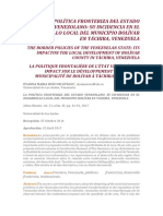 Lectura 1 La Política Fronteriza Del Estado Venezolano