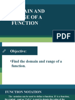 5. Domain and Range of a Function