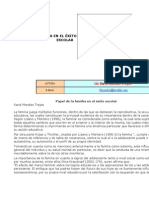 Papel de La Familia en El Éxito Escolar