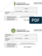 GNHS Sound System Barrower's Slip