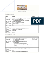 Tentatif Program Orientasi Tingkatan 1