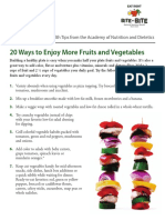 20 Ways To Enjoy More Fruits and Vegetables NNM2020 Final